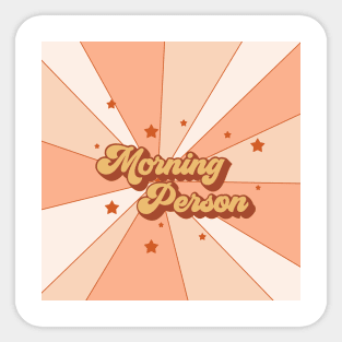 Morning Person Sticker